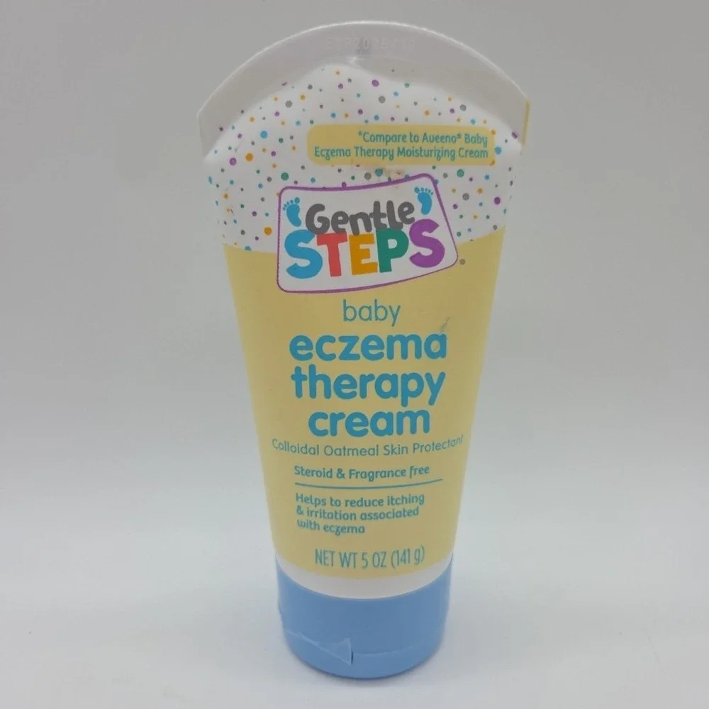 Lot 3 GENTLE STEPS 5 Oz Baby ECZEMA THERAPY Colloidal Oatmeal Cream *Exp 12/2025